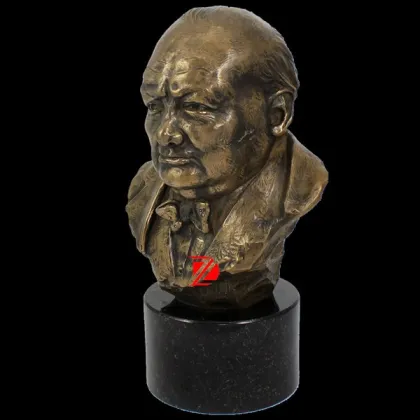 famous head statue,Churchill bronze bust sculpture