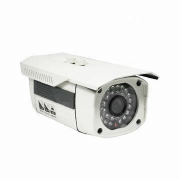 CCTV HD Camera with 1/3 Sony CCD, 30m IR Distance and 30pcs 5mm IR LEDs, 1200TVL Resolution