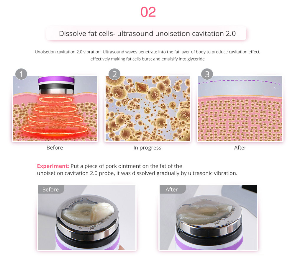 New Arrival 40K Cavitation 80K Vacuum RF Laser Pads Lipo Slimming fat burning 9 in 1 cavitation machine