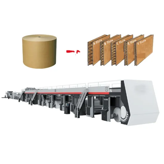 Fully Automatic Five-Layer Corrugated Paperboard Cardboard Making Machine for Corrugated Box Production