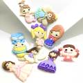 100pcs Cute Miniature Girls Princess Resin Flatback Cabochon For DIY Craft Embellishments