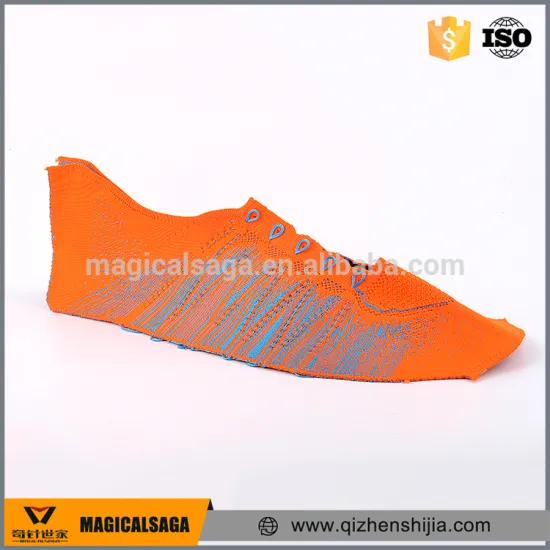 Hot sale colorful flyknitting textile upper for running shoes