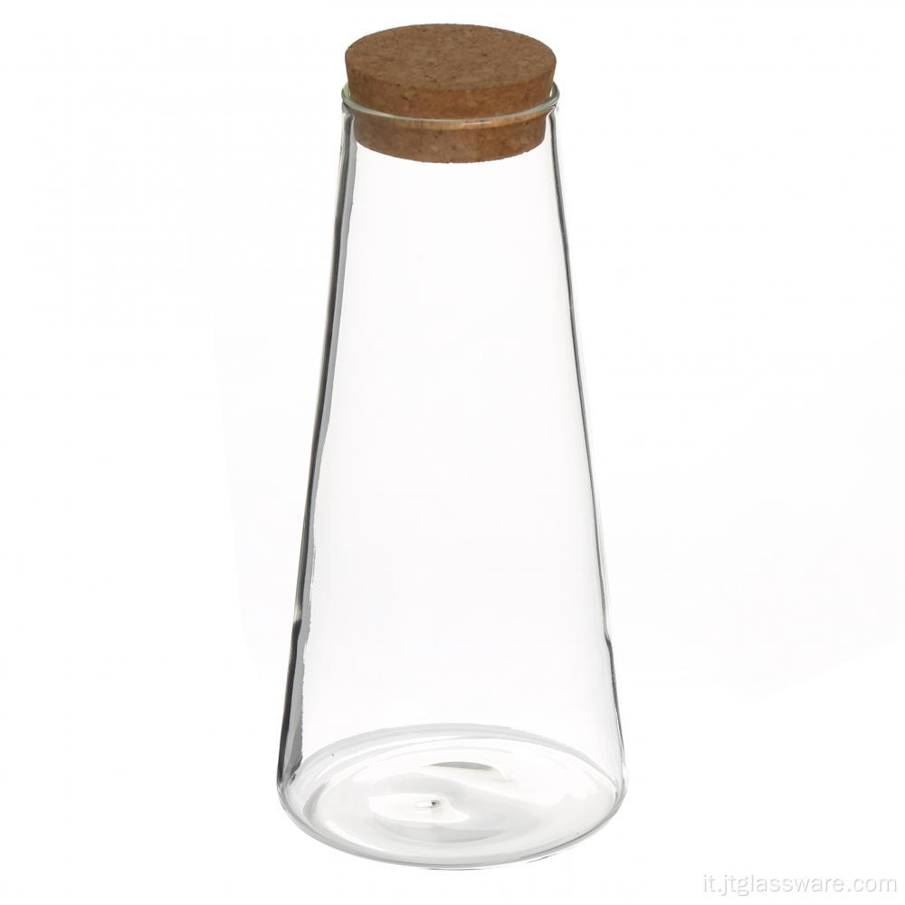 Vaso di vetro conico senza BPA e piombo