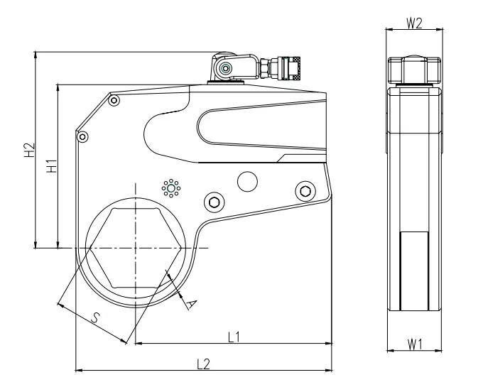 Whcd Series Low Profile Hydraulic Torque Wrench 3 1