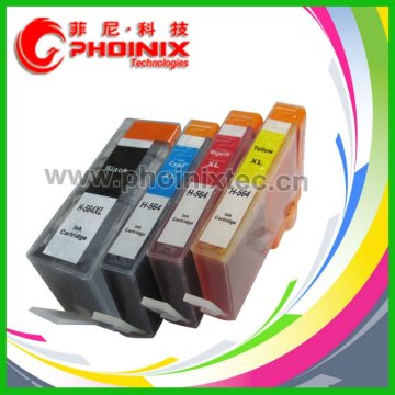 High Capacity! Printer Inkjet Cartridge Compatible for HP 564 BK, 564xl C, 564xl M, 564xl Y