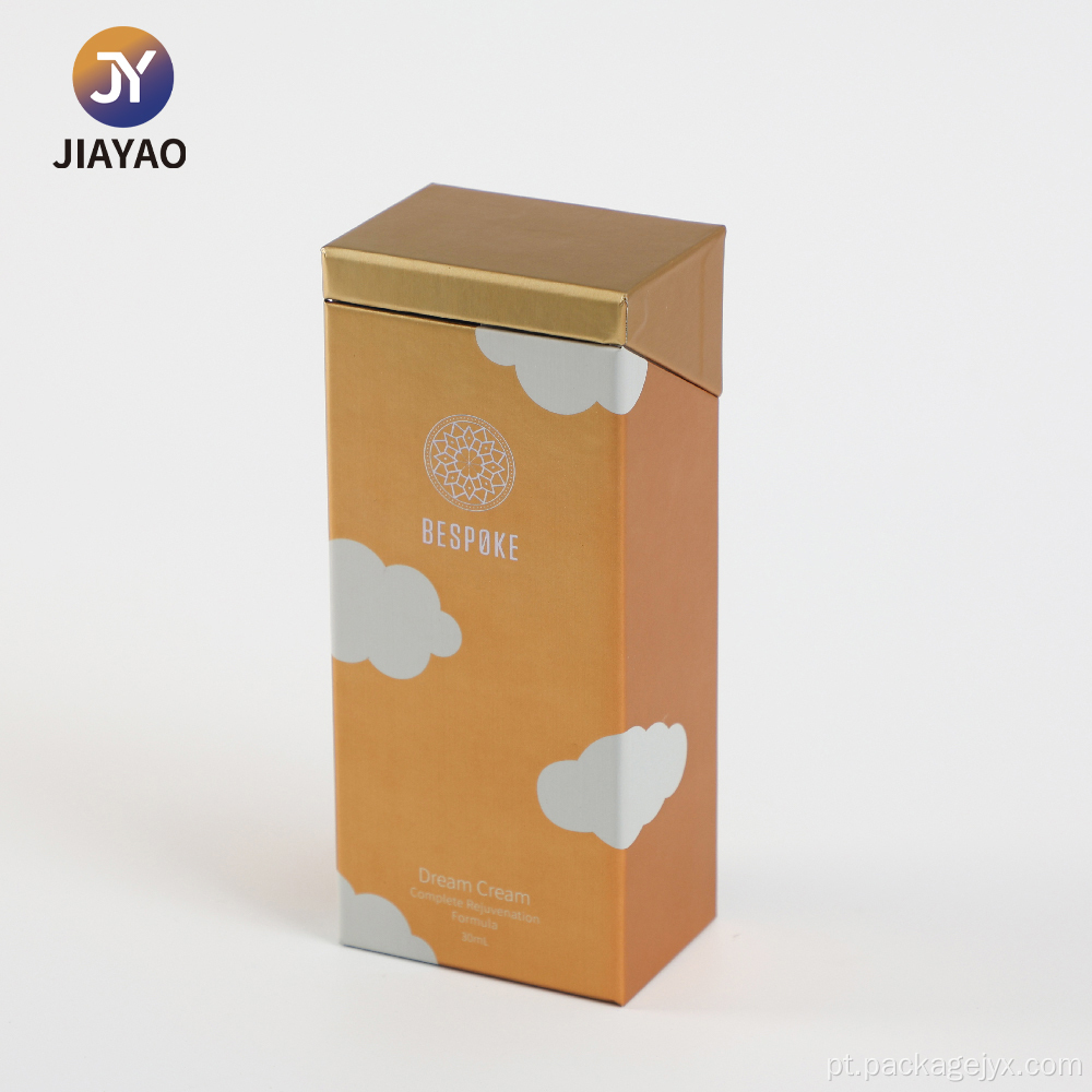 Elegante caixa de gaveta dourada para coleção de cosméticos