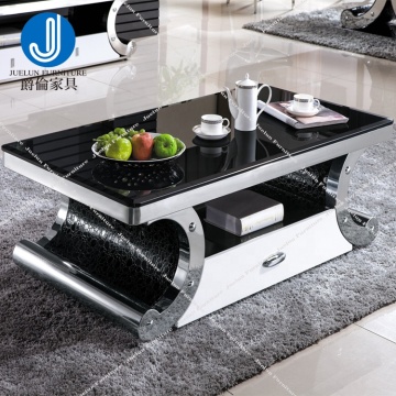 Stainless Steel Mirror Black Coffee Table: High-Quality and Affordable Living Room Decor
