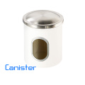 Food Storage Stainless Steel Canister Set With Window