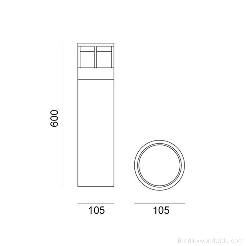 Lumières de jardin extérieures modernes directes d&#39;usine 6W