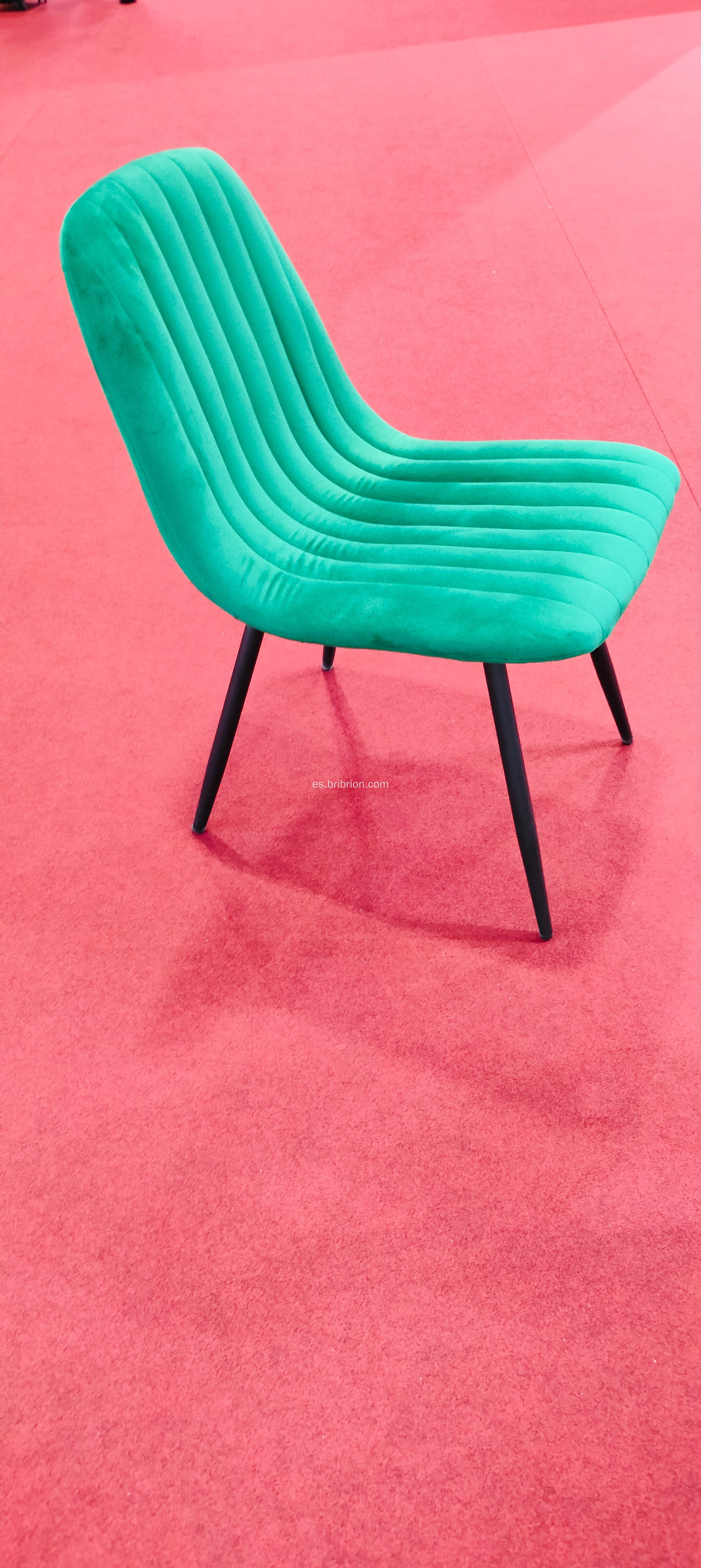 Sillón de terciopelo moderno decoración del hogar elegante para el hogar