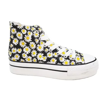 High Quality Fashion Printed Canvas High Top Shoes for Women