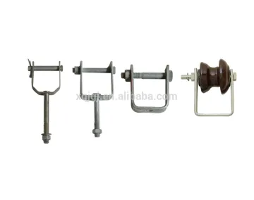 Ceramic Shackle Insulator D Bracket / Insulator Bracket