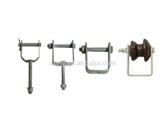 Ceramic Shackle Insulator D Bracket / Insulator Bracket