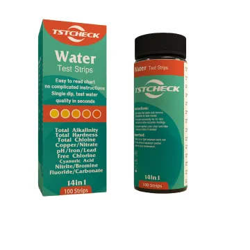 14 parameters drinking tap water test kit strips