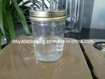 250ml Mason Jar with Silver/Gold Lid