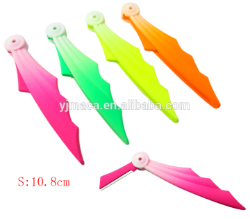 wholesale colorful rubber handle beauty eyebrow razor