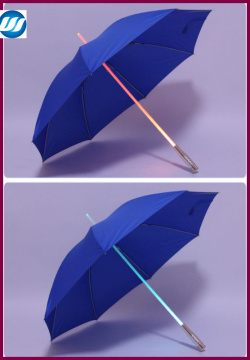 light blue straight umbrella