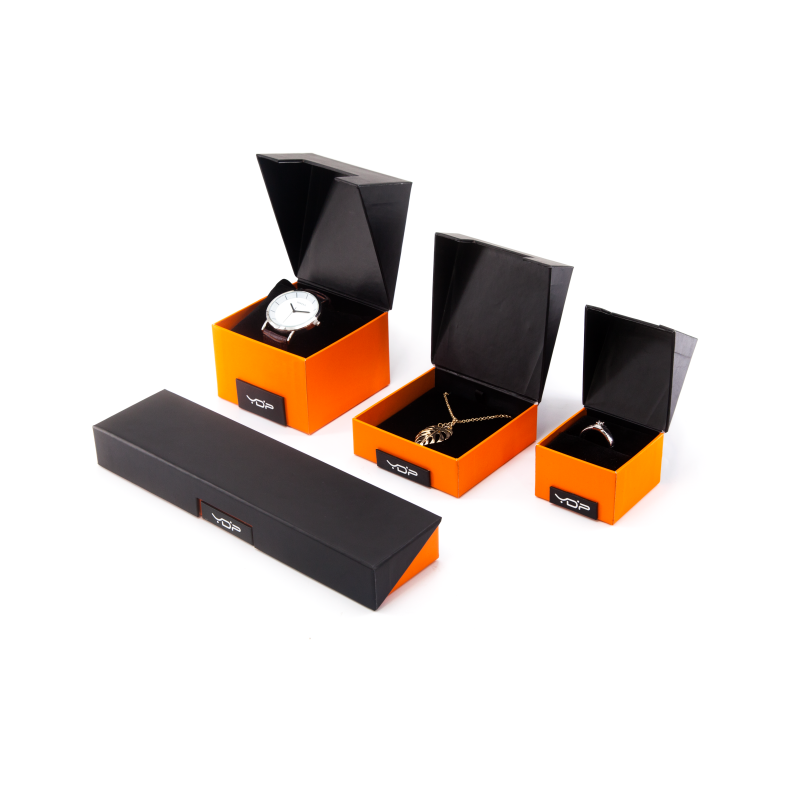 Boîtes d'emballage de bijoux orange