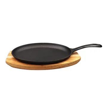 Factory Supply Hot Sale Fajita Pan Cast Iron Fajita Pan Cast Iron Frying Pan Sizzling Plate