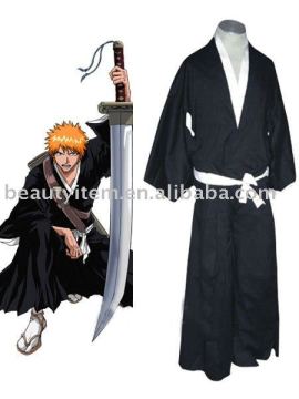 Custom-made Bleach Ichigo Kurosaki Soul Reaper Uniform Cosplay