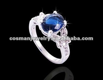 blue luster cz jewelry