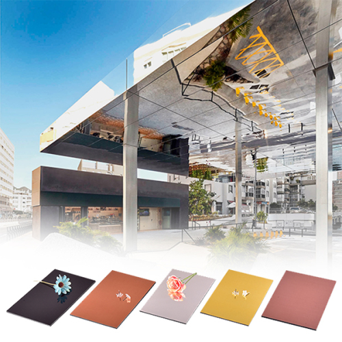 Acp Cladding Gold Gold Mirror Acp For Modern Interior Wall Cladding, High Quality Gold ...