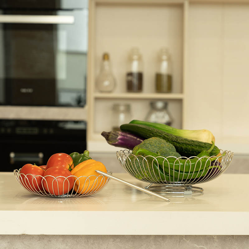 2-tier fruit basket can separate to 2 bowls