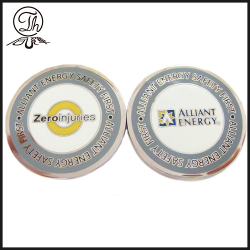Pure gold and silver metal challenge coin