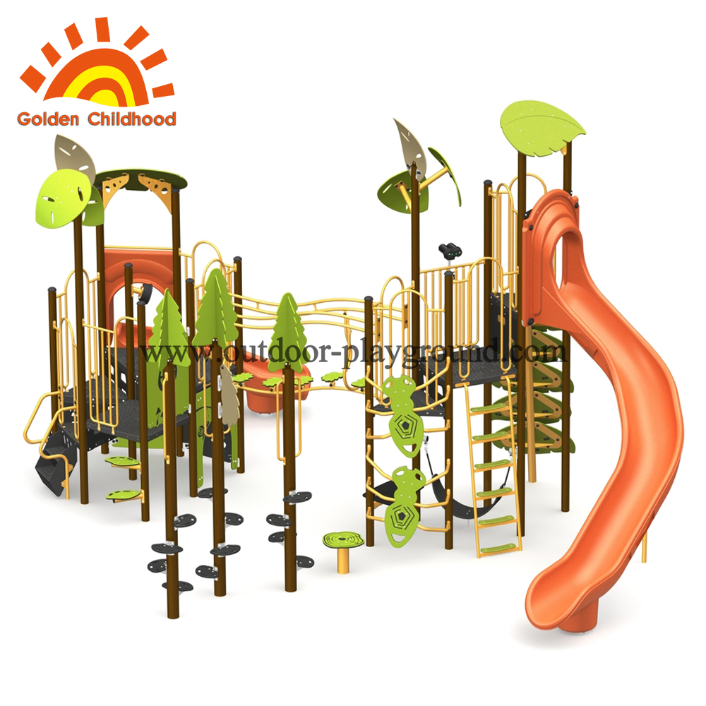 Jungle Outdoor Structure Playground Equipment For Students