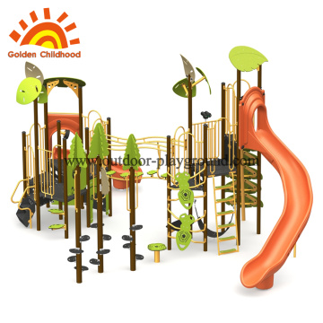 Struktur Jungle Peralatan Taman Permainan Untuk Pelajar