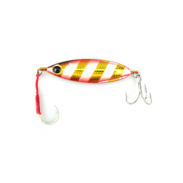 High-Quality Striped Red Gold 65mm/30g Iron Plate Bait Jig Lead