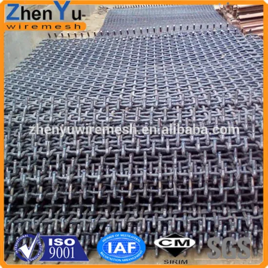 Mine Screen Mesh Square Holes Wire Mesh Screen