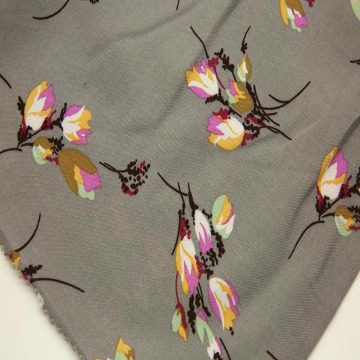 best selling  rayon voile print fabric 45s