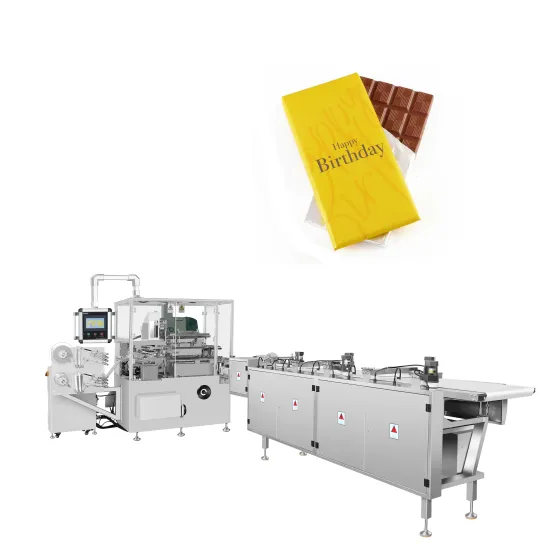 Double Layer Paper Fold Packaging Machine for Chocolate Tablets and Bars