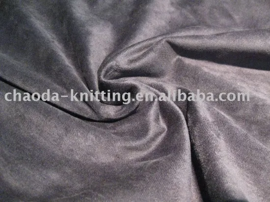 knitted fabric:suede fabric with stretch