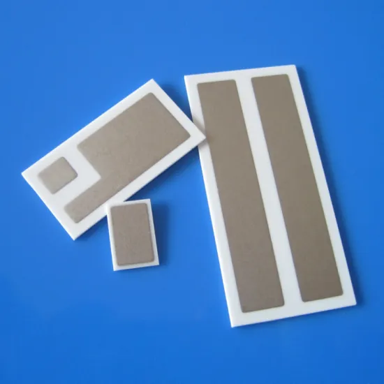 Ceramic substrate with Mo-Mn metallization