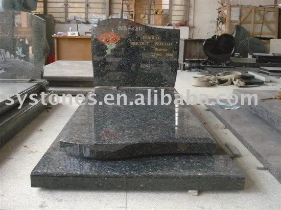 rose carving granite headstone tombstone