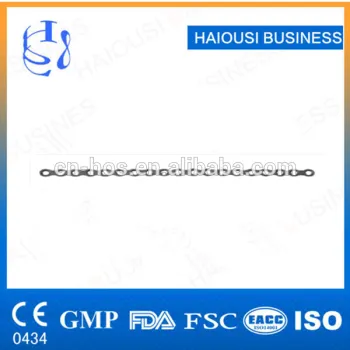 Straight Type Cranioplasty Plate / Skull Plate Screw Range/ Orthopedic Surgical Instrument