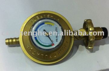 lpg gas regulator with top meter