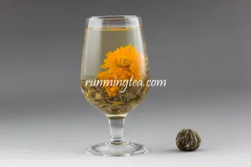 Marigold Halal Flowering Tea Balls Royal Lili Bloom Tea