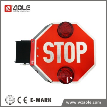 LED flashing lights school bus stop sign for student safety