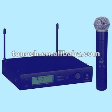 professional quality dual-channel UHF PLL wireless microphone