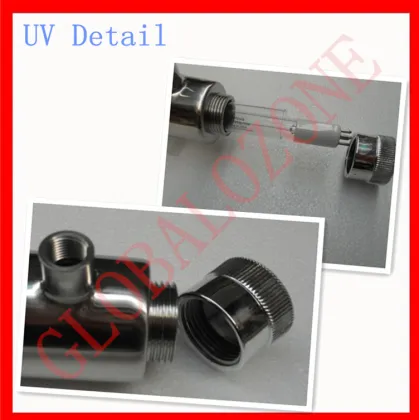 Portable stainless steel UV light sterilizers for small domestic home drinking water