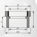 Adaptateur femelle DIN PN10 pour alimentation en eau Upvc blanc