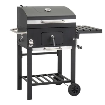 Click Charcoal BBQ Grill with Side Table