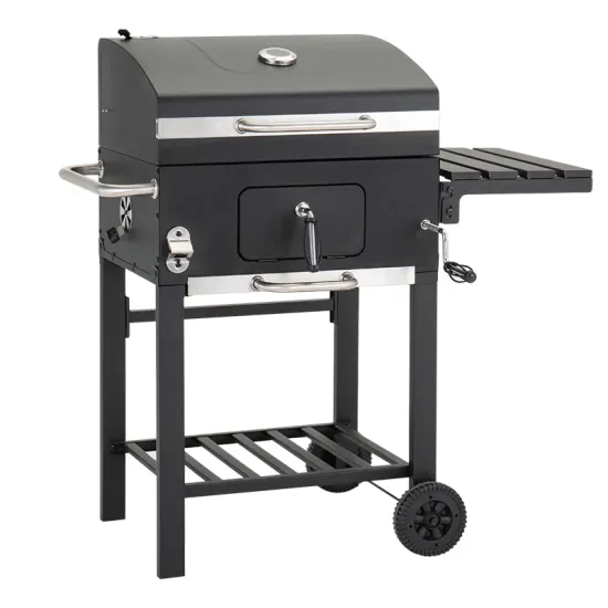Click Charcoal BBQ Grill with Side Table