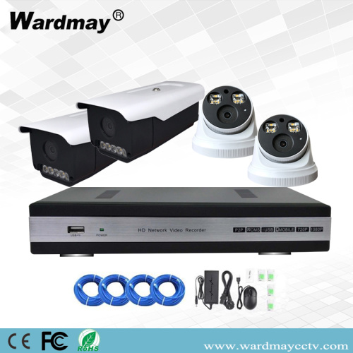 4chs H.265 5.0MP Full Color IP Camera Systems