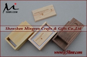 2015 Mini Wood USB Flash Drive Case Packaging Gift Box Holder