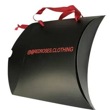 Attractive Design Red Ribbon Pillow Paper Box