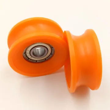 608 V slot plastic pulley aluminum bearing groove v wheel